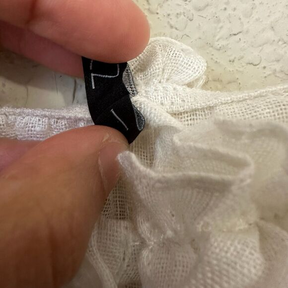 LISA MARIE FERNANDEZ Mira Ruffled Off-The-Shoulder Maxi Dress White - Picture 12 of 16